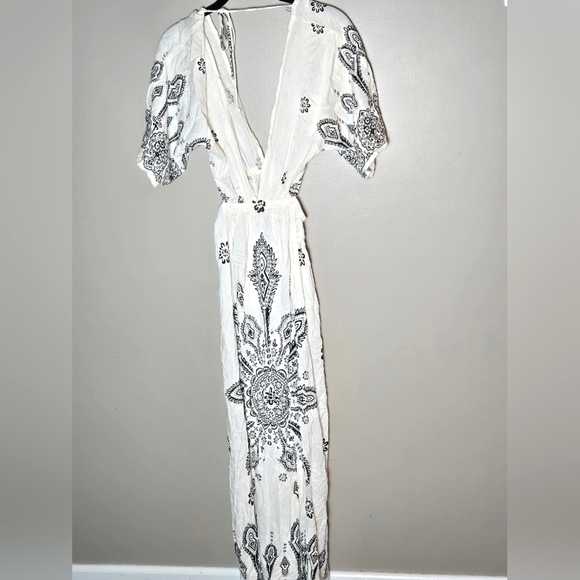 NWT Asos Swim Cutout Coastal Boho Maxi Cover-Up, Size 6 - Picture 1 of 3